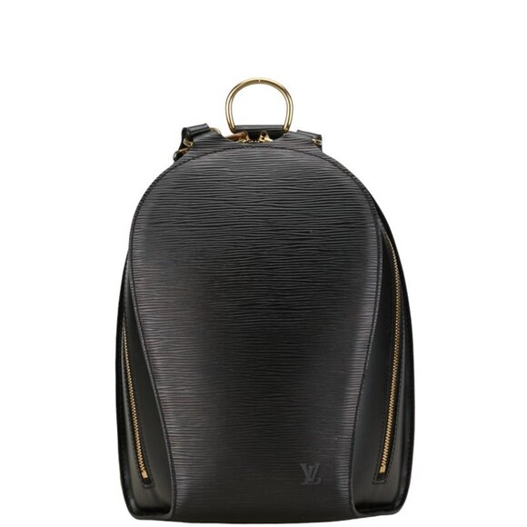 LOUIS VUITTON Black Leather Backpack - Picture 1 of 13